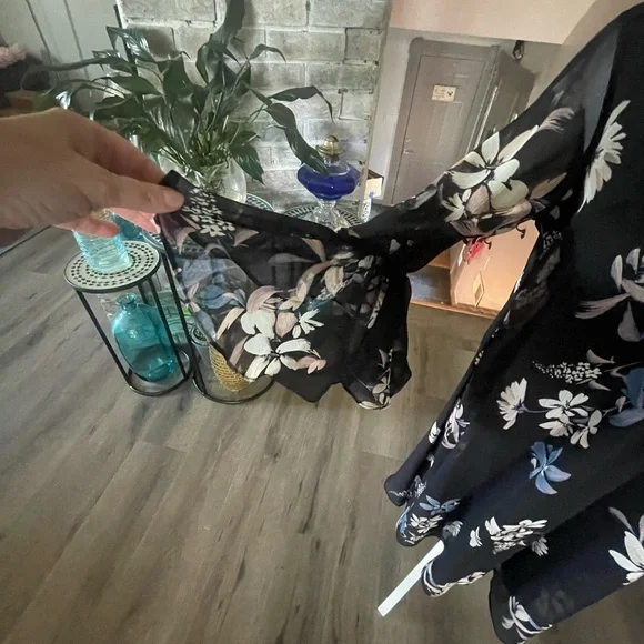 Calvin Klein Black Floral Women's Dress - Picture 6 of 9